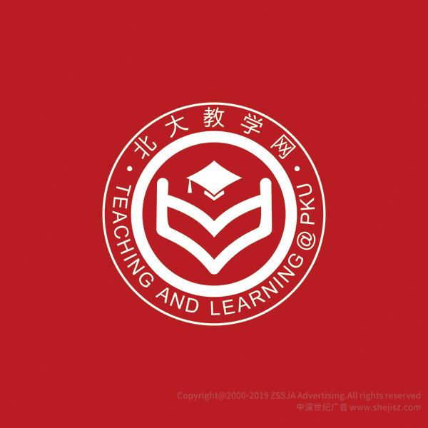 教學學校標志設計 北大教學網 網站標志設計